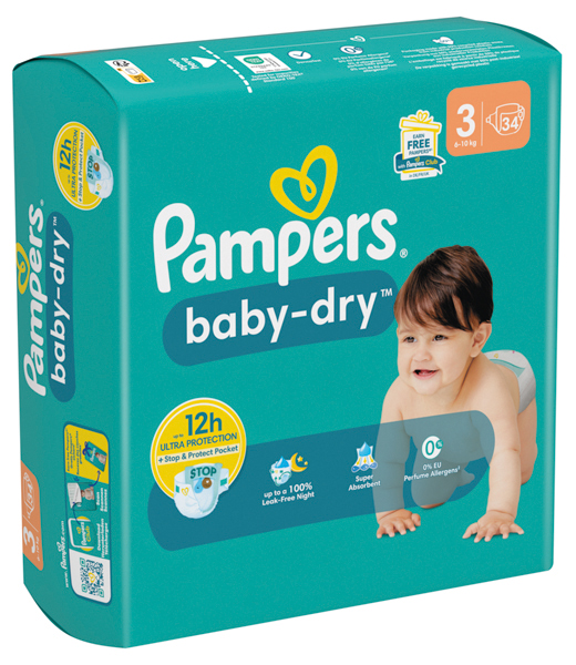 Pampers Baby Dry Size 3 Midi (5-9kg) 35 pcs