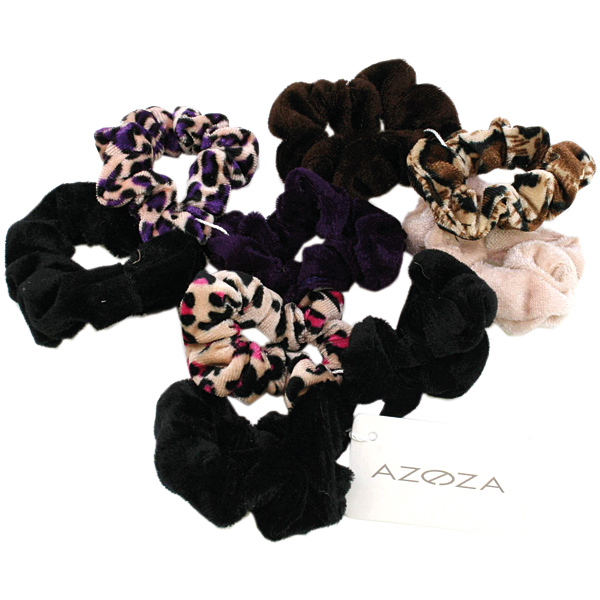 Haargummis Scrunchies 3er small 12f. sort