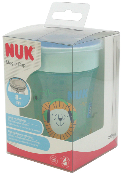 NUK Magic Cup 230ml , 4 assorted , 12x7,5cm