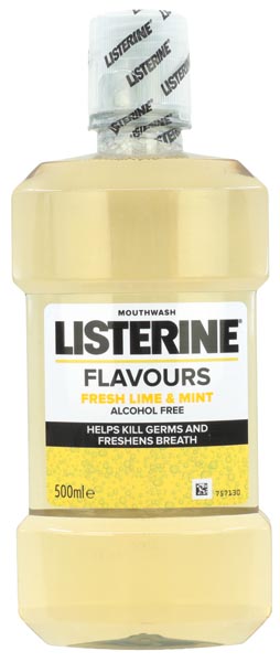Listerine Mundspülung 500ml Fresh Lime & Mint