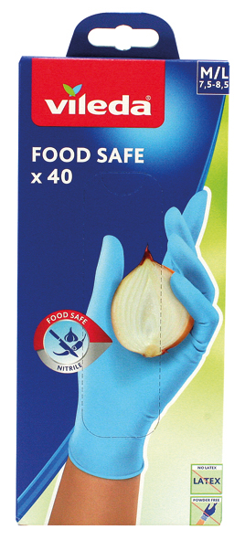 Vileda disposable gloves Sensitive 40pcs M/L