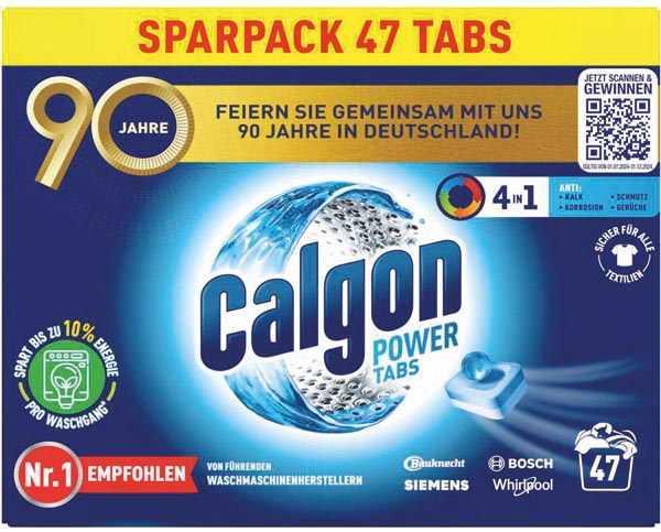 Calgon 4in1 Power Tabs 47's Water Softener