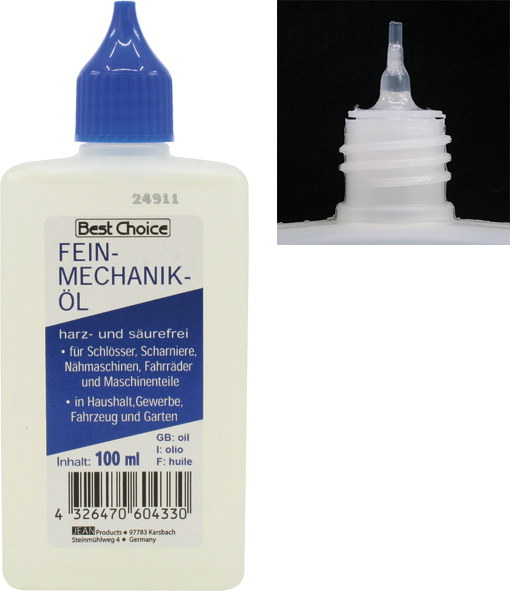 Household Oil 100ml Bottle w/ Quick Fastener