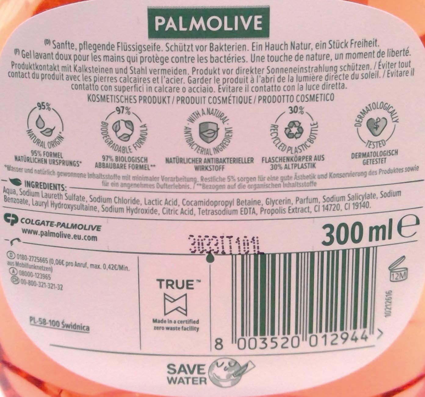 Palmolive liquid soap 300ml Hygiene-Plus Family