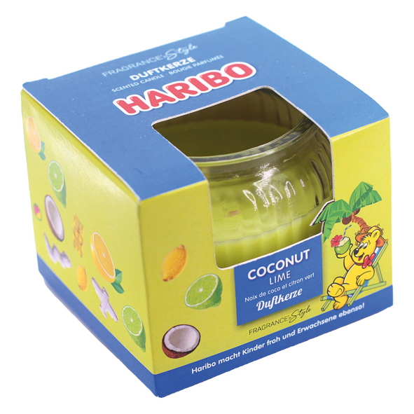 Bougie parfumée Haribo 85g Coconut Lime