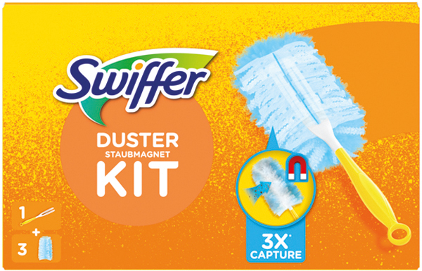 Swiffer Staubmagnet Starterset (Griff + 3 Tücher)