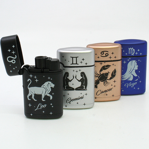 Briquet métal signe astrologique JETFLAME, en pré