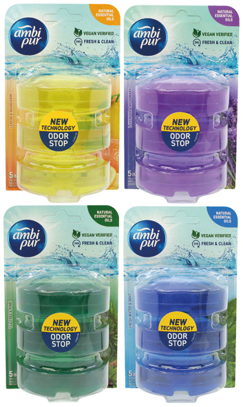 Toilet Cleaner Ambi Pur 3x55ml Refill assorted