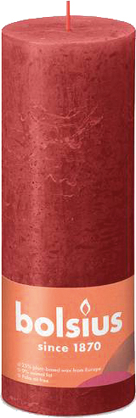 RUSTIK Cheroot Candle 190x68 red