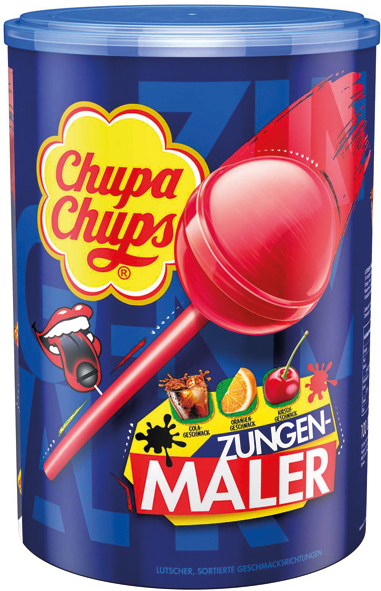 Chupa Chups Tongue Painter 100s 1200g Tin