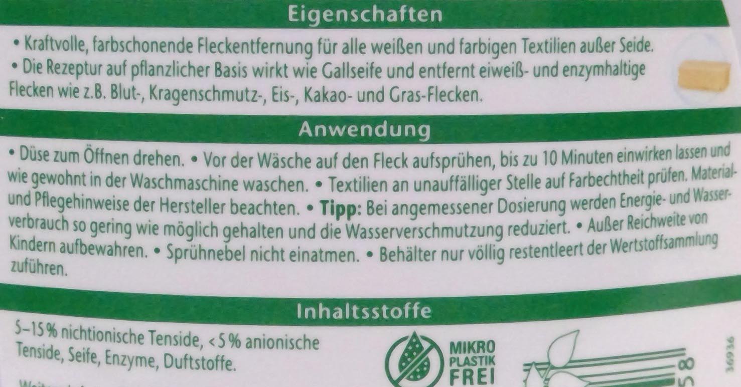 Frosch wie Gallseife Vorwaschspray 500ml