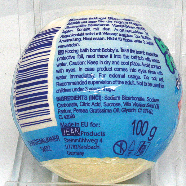 Boule de bain Elina Kids 100g 3 assortis.