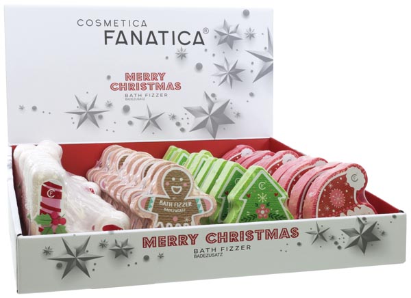 Badefizzer XMAS, 4fach sortiert im Display