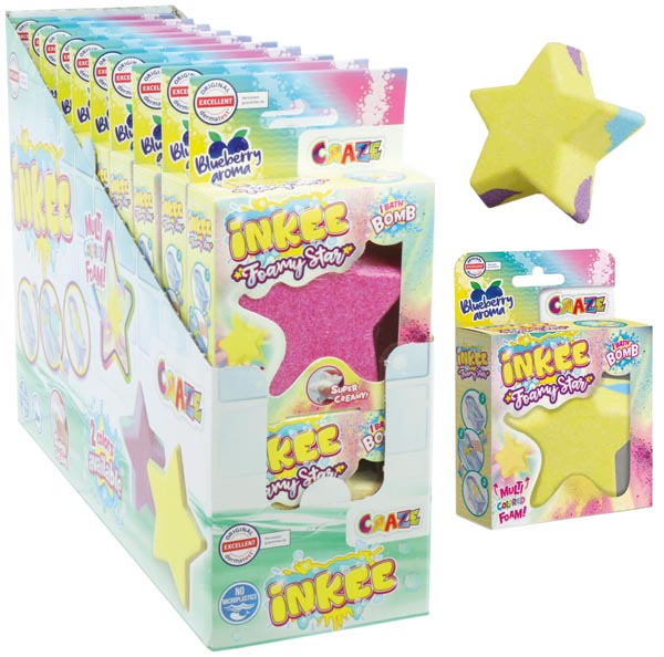 Bathbomb 80g INKEE 2fach sort.20 Stk. Display