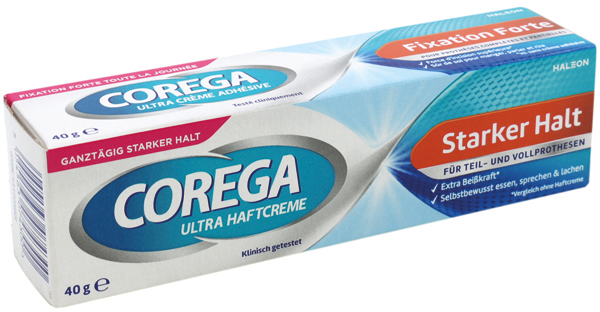 Corega Ultra fixating cream 40ml strong