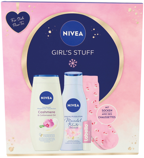 Nivea GP 'Girl's Stuff' Shower 250ml+ Body Lotion