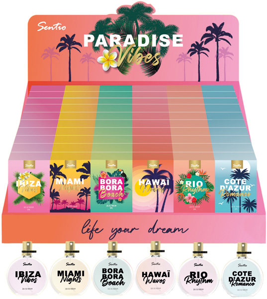 Parfum SENTIO 15ml Paradise Vibes 60St. 6as.disp.