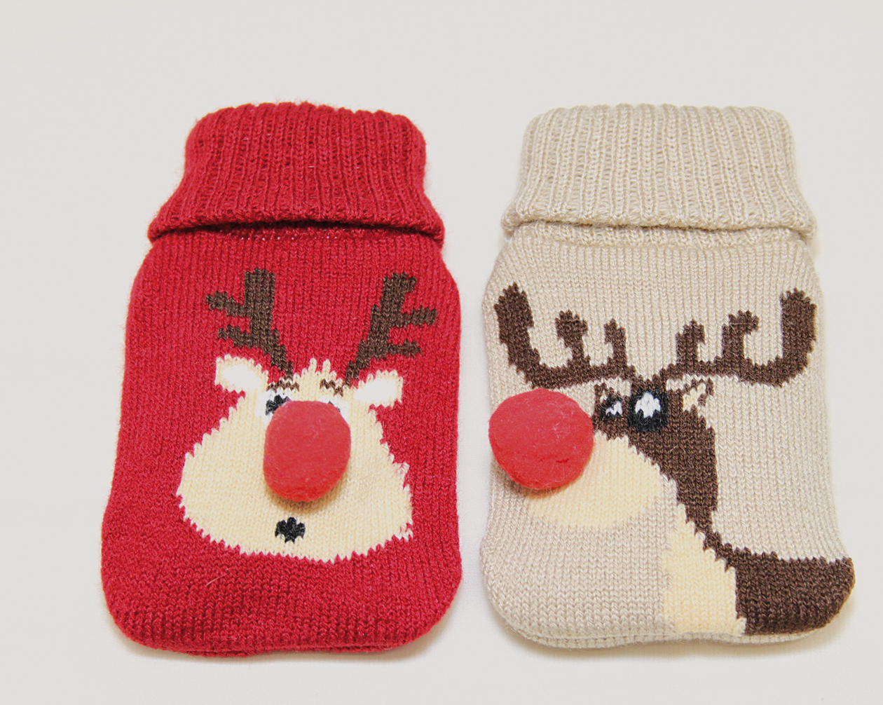 Pocket warmer with fabric cover 'Reindeer'