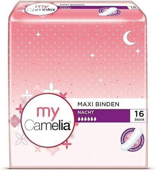 Camelia Sanitary Napkin Night 16's