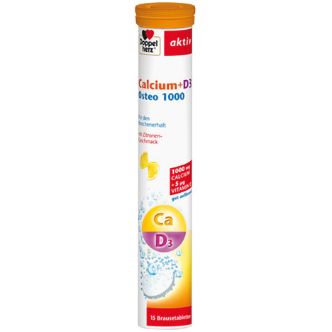 Doppelherz Calcium + D3 Osteo 1000 15 fizzy tabl.