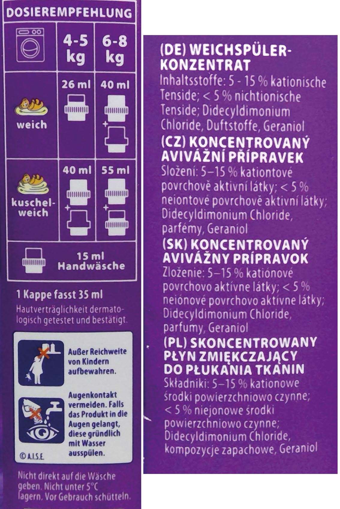 Kuschelweich softener 1l Emotions Sinnlich