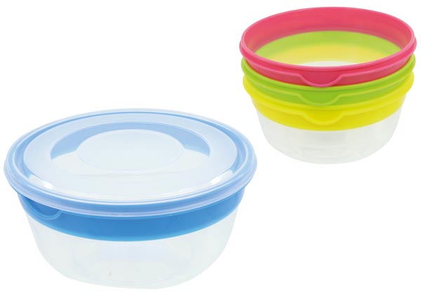 Frischhaltedose Color Line 800ml rund