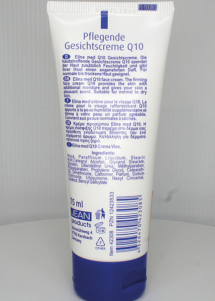 Creme Elina 75ml Gesichtscreme Q10 in Tube