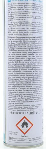 Air Freshener CLEAN 300ml cottonfresh