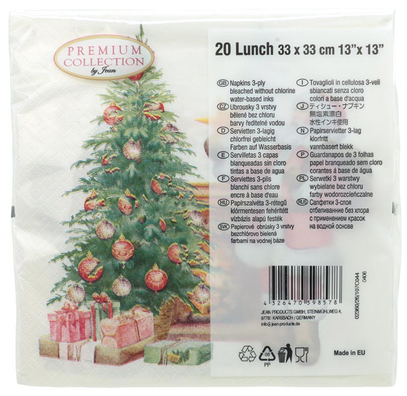 Niko napkins, 2-pack, 3-ply, 33x33cm, assorted colors , Spec