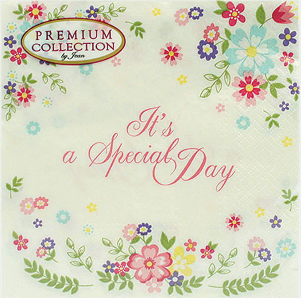 Premium napkins 20 pieces 33x33cm Special Day