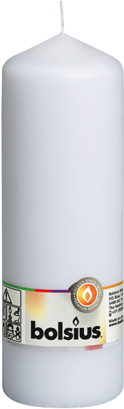 Pillar candle 200mm x 68mm white