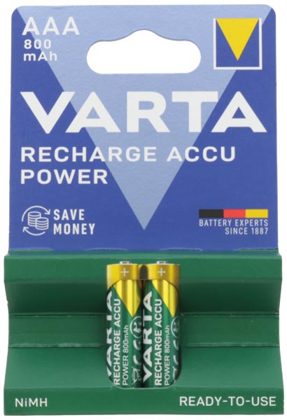 Battery VARTA Accu Power Micro AAA 2pcs 800 mAh