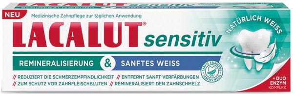 Lacalut Dentifrice Actif 75 ml Sensible