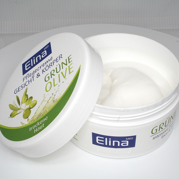 Crème de soins de la peau Elina Olive150ml en pot