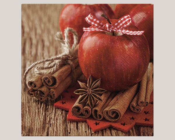 Napkins 'apple-cinnamon' 20er, 3ply 33x33cm