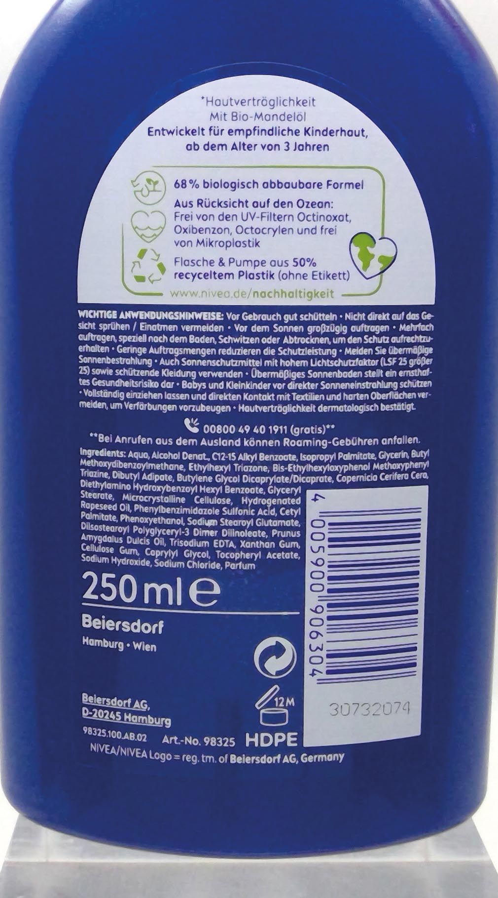 Nivea Sun Sunspray for Kids 250ml SPF 50+