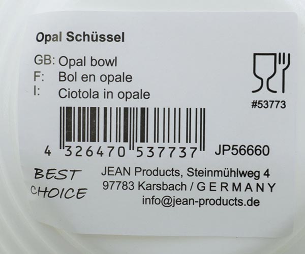 Opal bowl 12.7 cm made of the finest