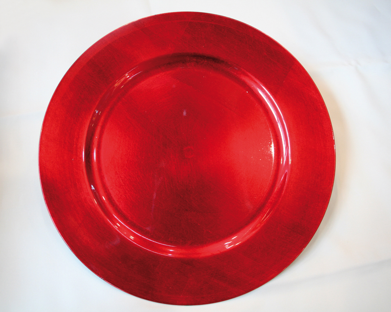 Christmas plate XXL red 33x33x1,8cm