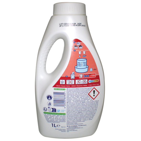 Gama lessive liquide color 20WL 1l