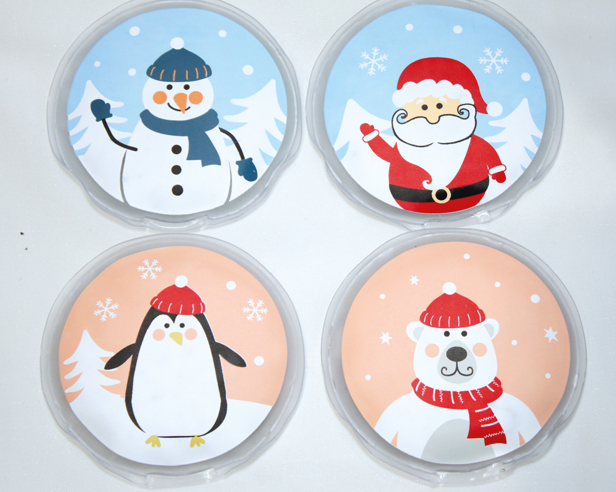 Pocket warmer 'Winter motives' in round form