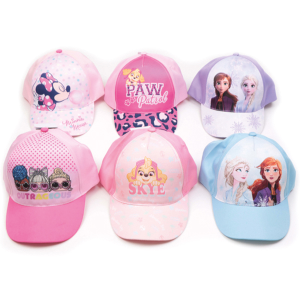 Cap girls baseball cap Disney 52 6 assorted