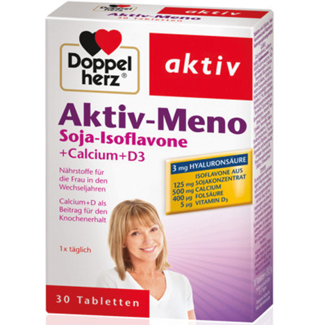 Doppelherz Aktiv-Meno Soja-Isoflavone+Calcium+D3 30 Tabletten