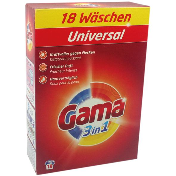 Détergent universel Gama 18WL paquet de 1,08kg