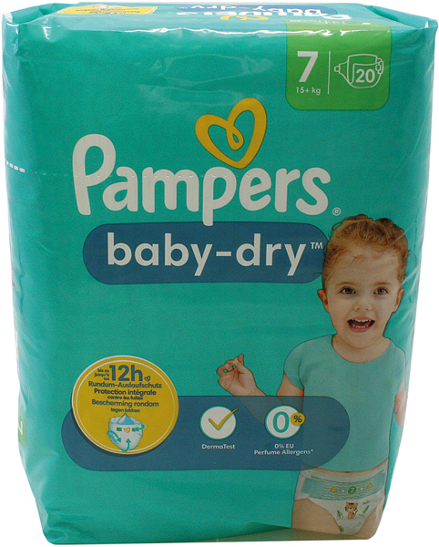 Pampers Baby Dry Size 7 (15+kg) 20's