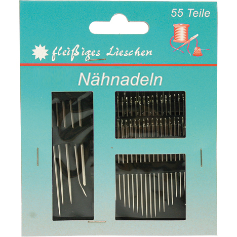 Sewing Needle 55pcs on Card 12x10cm