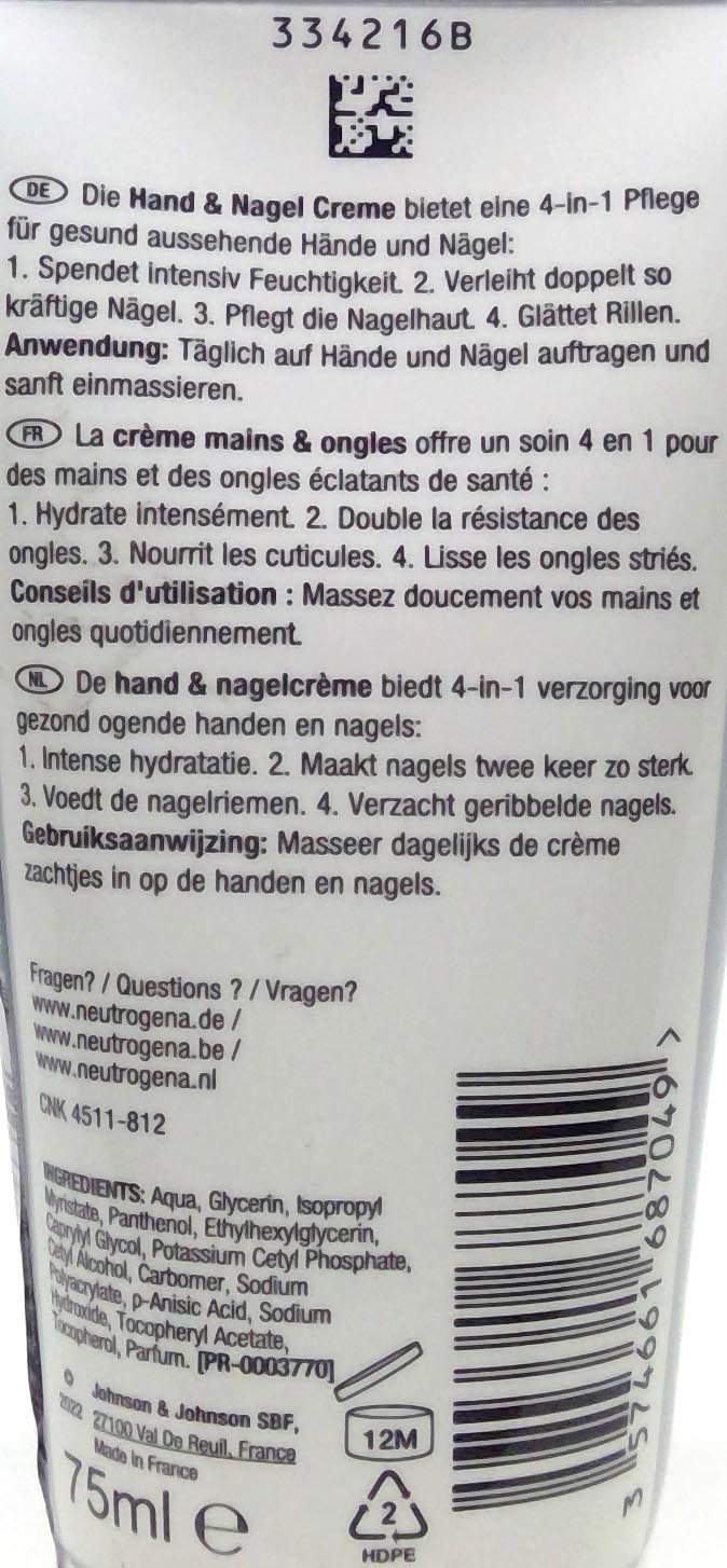 Neutrogene hand & nail cream 75ml