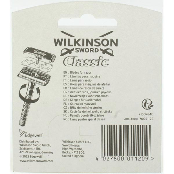 Wilkinson Razor blades Classic 5 blades