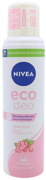 Nivea Deo Spray 125ml Eco Fresh Rose