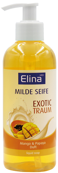 Soap Liquid Elina 300ml Mango & Papaya with pump