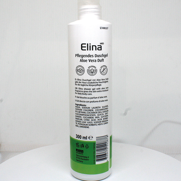 Dusch Gel Elina 300ml Aloe Vera